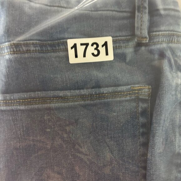 Good American Good '90s Ripped Slim Fit Straight Leg Jeans Light Wash Size 10/30 - Picture 11 of 11